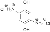 Strukturformel von 2,5-Diaminohydrochinon-dihydrochlorid