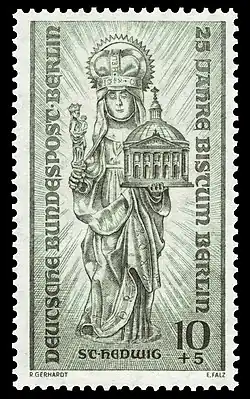 Briefmarke (1955): 25 Jahre Bistum Berlin