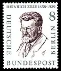 Briefmarke der Deutschen Bundespost Berlin, 1958, aus der Serie Männer aus der Geschichte Berlins