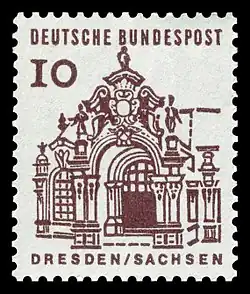 10 Pf. Zwinger in Dresden (1964)