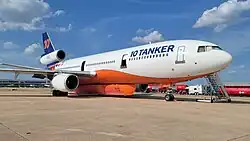 DC-10 Tanker 910 parked at AUS 7-21-2022