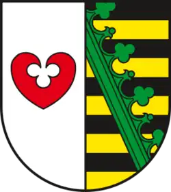 Wappen Kemberg mit Rautenkranz