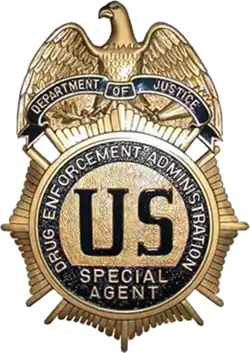 Abzeichen der US-amerikanischen Drogenbekämpfungsbehörde