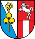 „Haager Schimmel“ im Wappen von Albaching (siehe auch: zu Fraunberg)