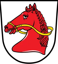 Wappen von Haibach (Niederbayern) mit Zaumzeug