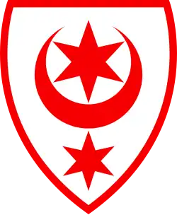 Mondsichel und Sterne