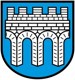Das Wappen der Stadt Kitzingen