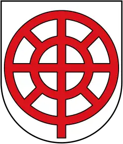 Wappen von Lautenbach mit Radnadel