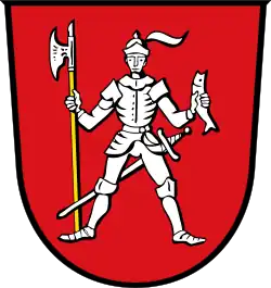 Gerüsteter Mann mit Hellebarde (Roding)