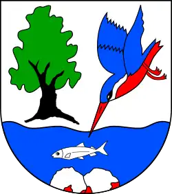 Sturzflug im Wappen der Gemeinde Seedorf, Kreis Herzogtum Lauenburg