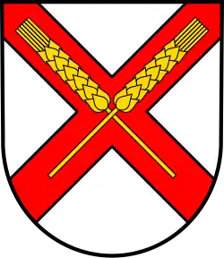 Urmersbach mit Ähren belegtes Andreaskreuz