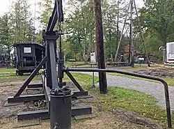 Tiefpumpenbock und Ölfeldwinde