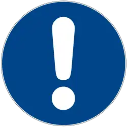 GB 1: Allgemeines Gebotszeichen