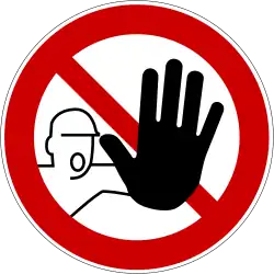 D-P006 – Zutritt für Unbefugte verboten