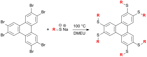Synthese von kolumnarenTriphenylen-LCs in DMEU
