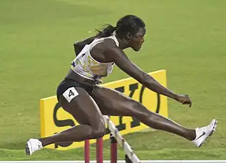 Anne Zagré – ausgeschieden als Achte in 13,34&nbsp;s