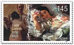 Briefmarke des Jahrgangs 2008 der Bundesrepublik Deutschland zum 150.&nbsp;Geburtstag