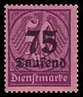 75.000 M; Michel-Nr.: 91