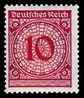 10 Rentenpfennig Inlandsbriefporto ab 1.&nbsp;Dezember 1923