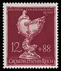 Nautilusbecher auf einer Briefmarke der Reichspost
