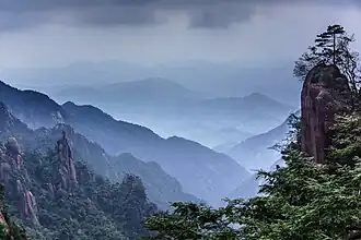 Landschaft im Sanqing Shan