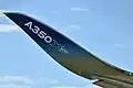 Schräggestelltes Winglet eines Airbus A350-900
