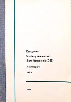 Noch im IWBS-Layout: Erstes Heft der DSS-Arbeitspapiere, Heft&nbsp;4, Dezember&nbsp;1990.