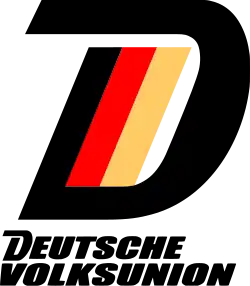 Logo der DVU als Partei