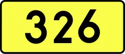 Droga wojewódzka 326