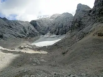 Schneelochgletscher im September 2016