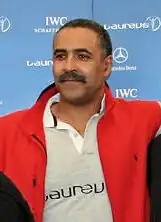 Weltmeister Daley Thompson (hier im Jahr 2007) – 1980 Olympiasieger, 1982 Europameister und 1978&nbsp;Vizeeuropameister