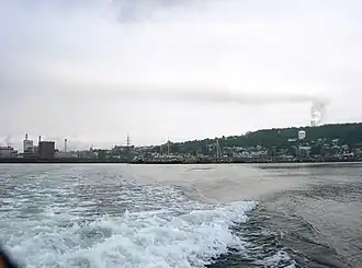 Dalhousie, 2007, vor dem Abriss der Papierfabrik