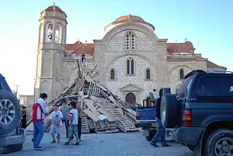 Panagia Evangelistria bei einer Ostertradition