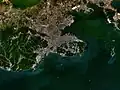 Satellitenbild von Dalian