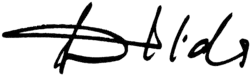 Unterschrift der Sängerin