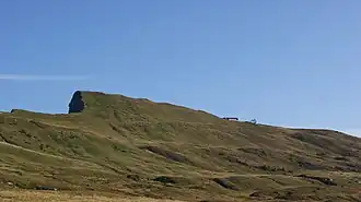 Ragazer Blanken, rechts davon die Bergstation des Sesselliftes