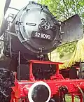 Dampflok 52 8090 im Dampflokmuseum Hermeskeil in teilrestauriertem Zustand