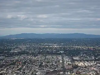 Die Dandenongs vom Eureka Tower gesehen