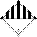 Schild Gefahrgutklasse 9