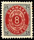 Dänische 8-Øre-Marke von 1902