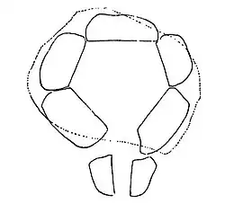 Grundriss des Polygonaldolmen von Nødager.