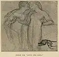 Arria and Paetus (Skizze von Dante Gabriel Rossetti, 1872)