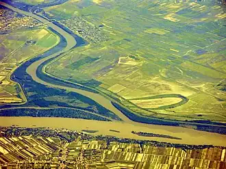 Mündung der Theiß in die Donau bei Stari Slankamen