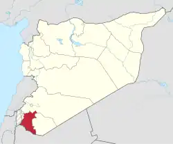 Die Lage der Provinz in Syrien