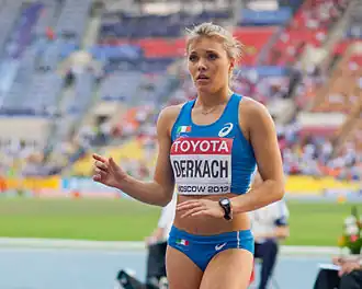 Dariya Derkach Rang dreizehn mit 6,16&nbsp;m