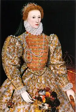 Linkes Bild: Königin Elisabeth I. von England Rechtes Bild: Abd el-Ouahed ben Messaoud, marokkanischer Gesandter bei Königin Elisabeth, 1600