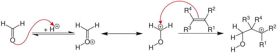 Darstellung des Carbokations