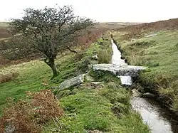 Einfache Clapper bridge (Spang oder Log bridge)