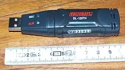 Logger für Temperatur und Luftfeuchtigkeit in Form eines USB-Sticks