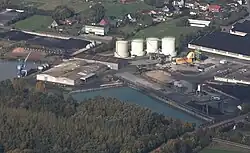 Fast das Ende des Kanals am Hafen Uentrop